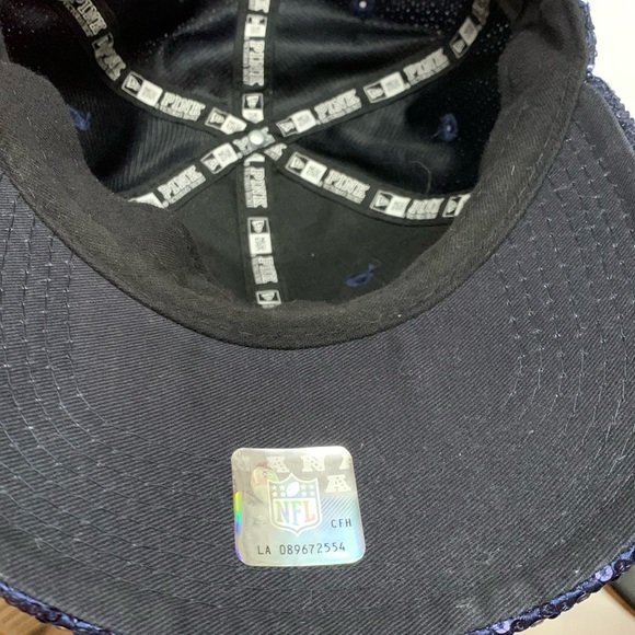 Los Angeles Chargers Women's Victoria's Secret PINK® Bling Sequin Dazzle cap - Picture 11 of 12